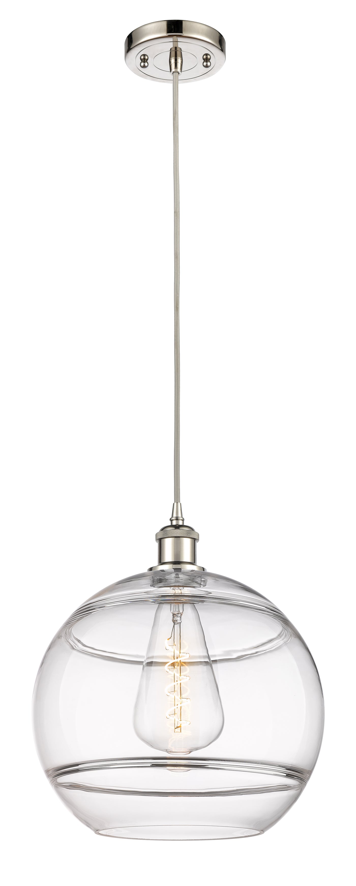 Ballston Mini Pendant Antique Brass Glass