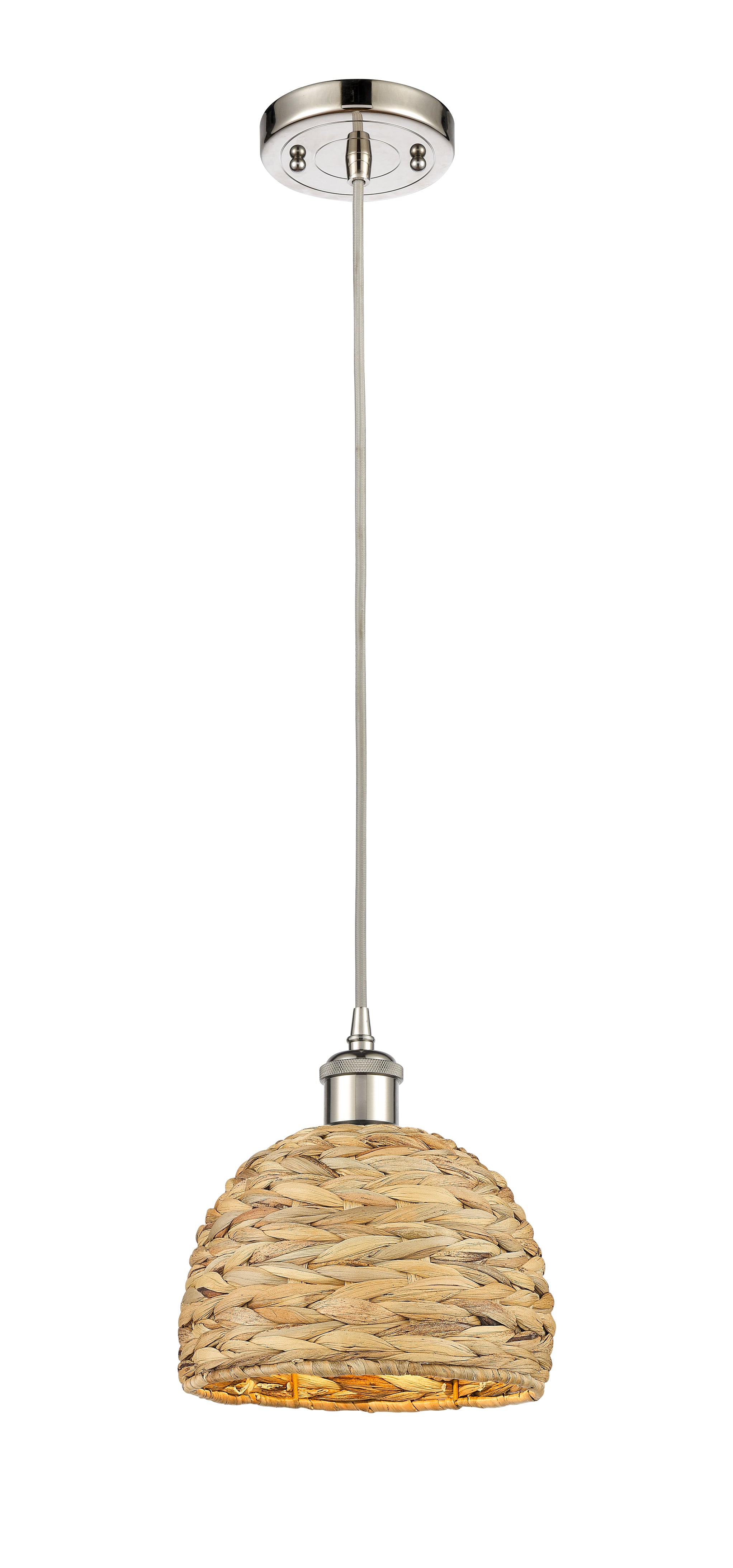 Ballston Mini Pendant Antique Brass Woven
