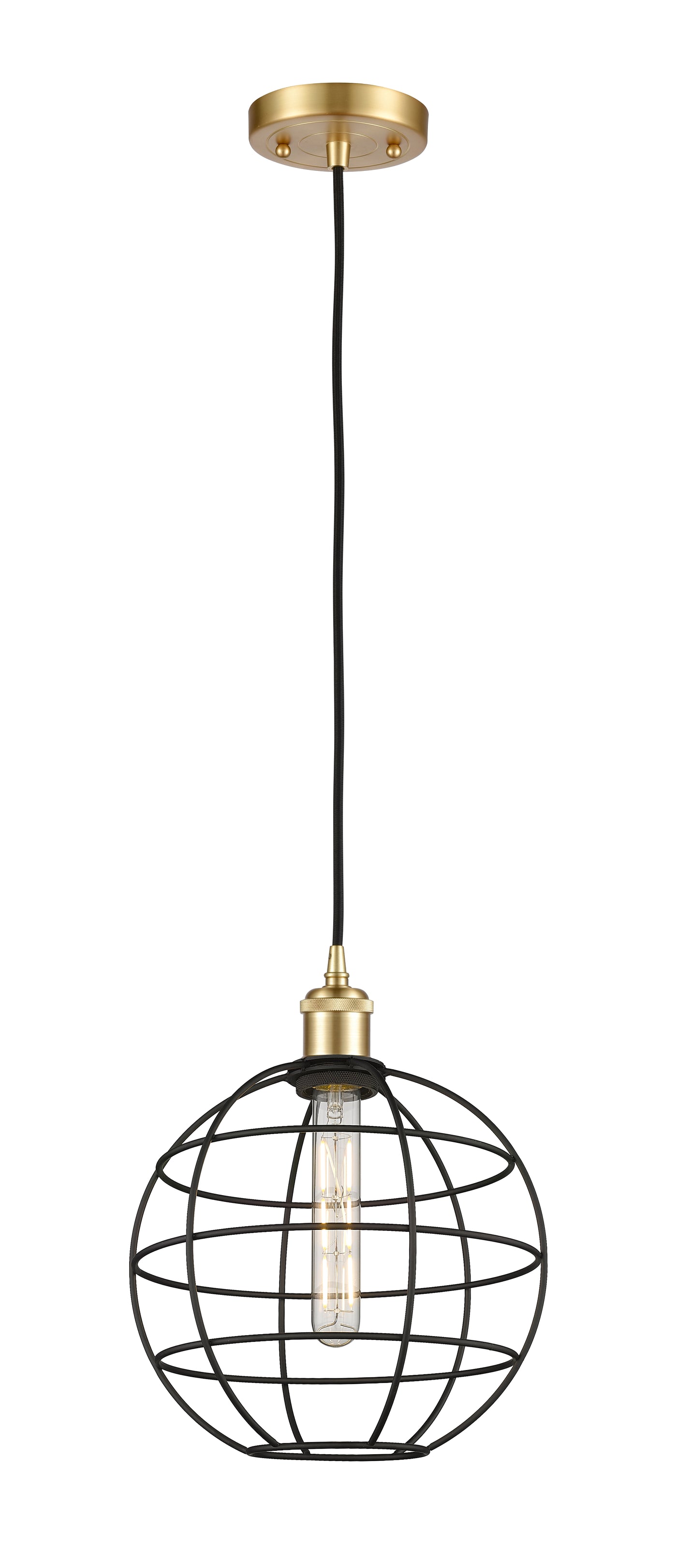 Ballston Mini Pendant Antique Brass 10 Inch