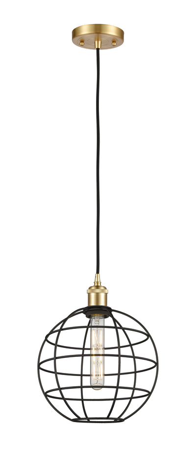 Ballston Mini Pendant Antique Brass 10 Inch