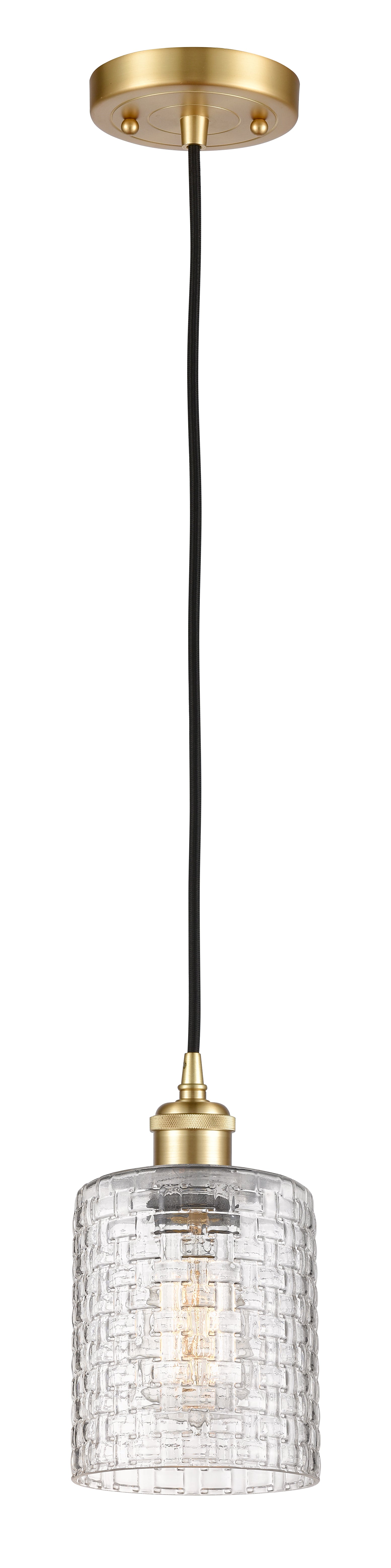 Ballston Mini Pendant 5 Inch Antique Brass