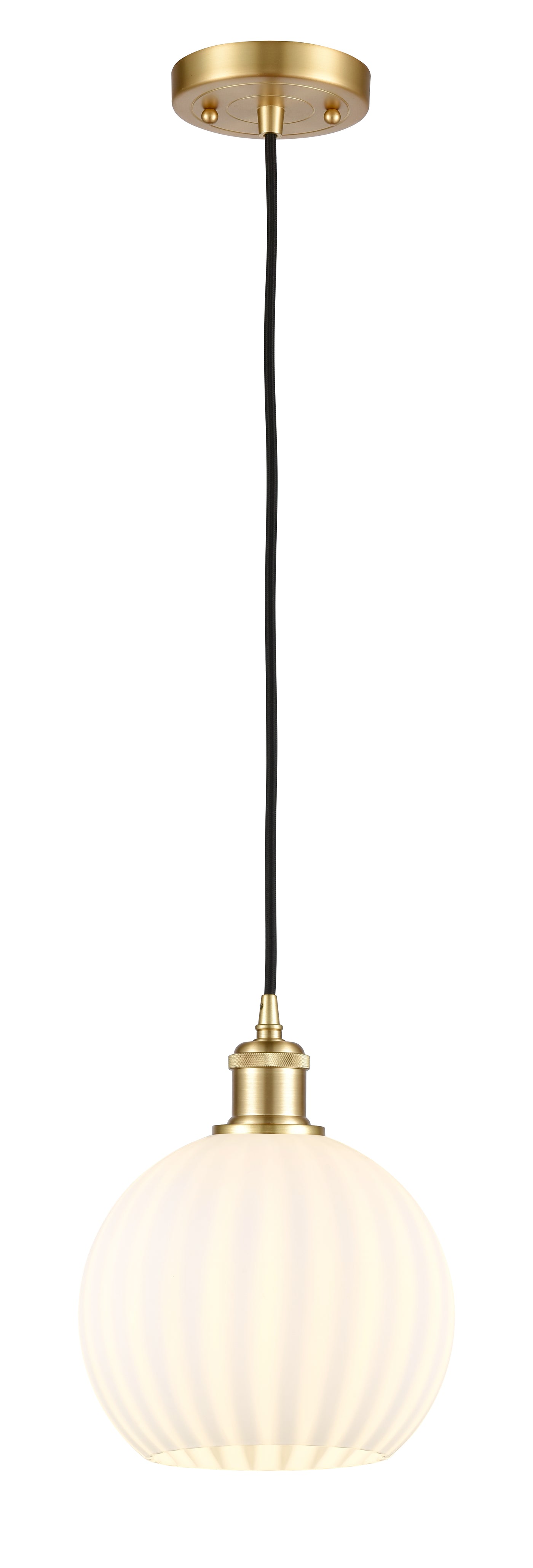 Ballston Mini Pendant Antique Brass 8 Inch