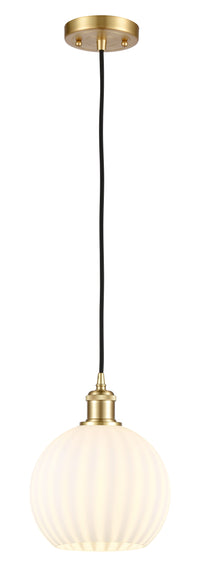 Ballston Mini Pendant Antique Brass 8 Inch