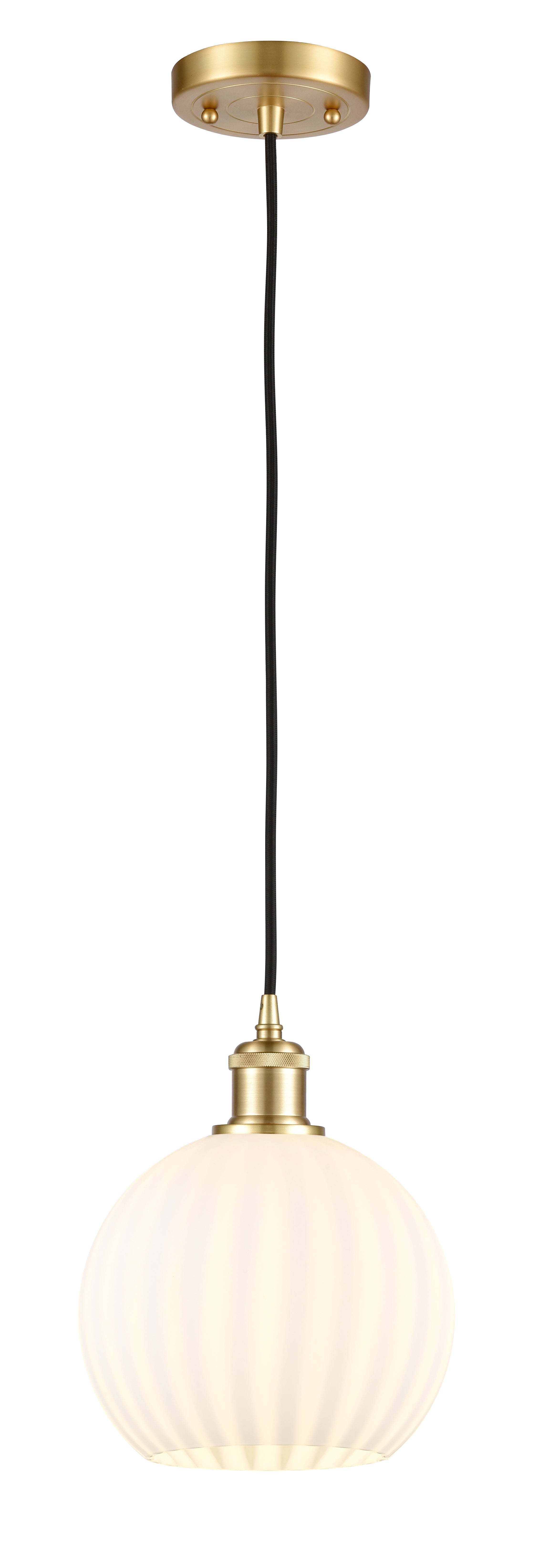 Ballston Mini Pendant Antique Brass 8 Inch