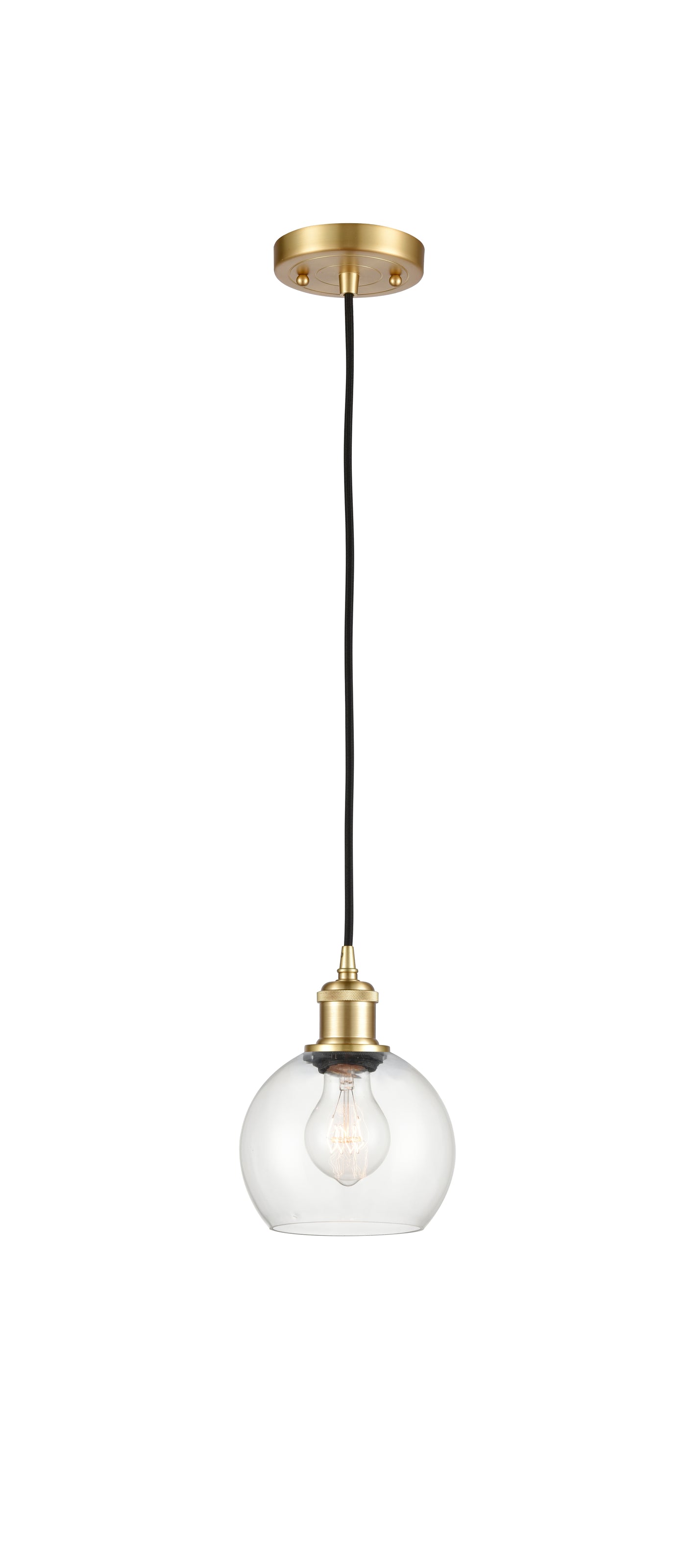 Ballston Mini Pendant Antique Brass Finish