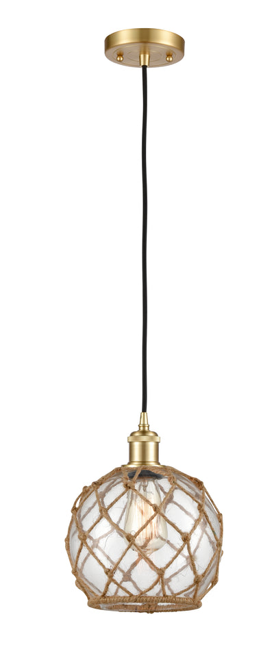 Ballston Mini Pendant Cast Brass 8 Inch