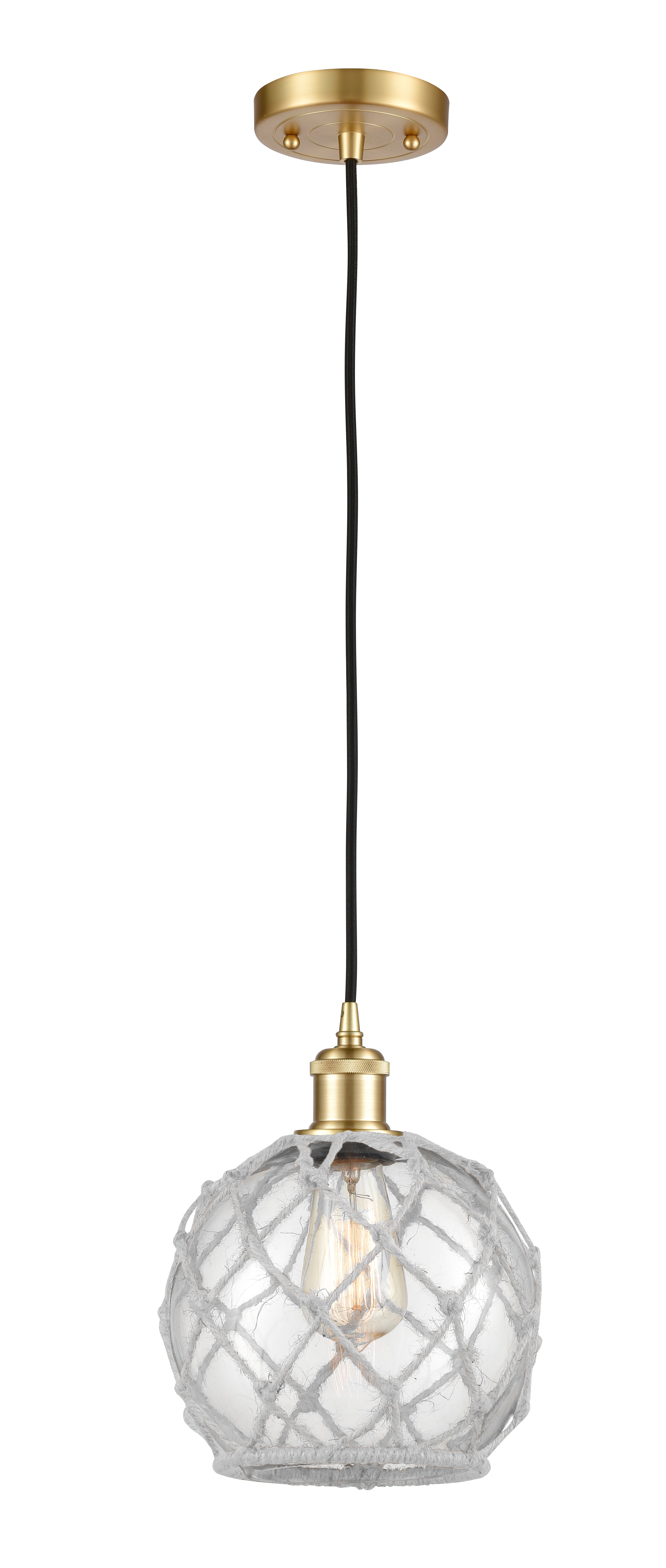 Ballston Mini Pendant Cast Brass 8 Inch