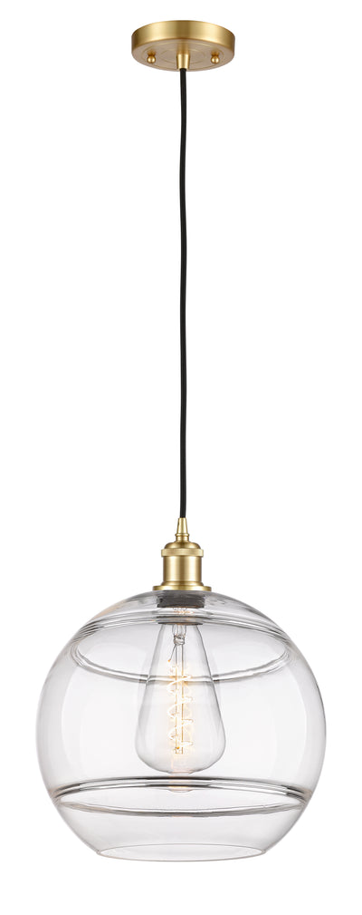 Ballston Mini Pendant Antique Brass Glass