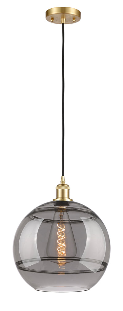 Ballston Mini Pendant Antique Brass Glass