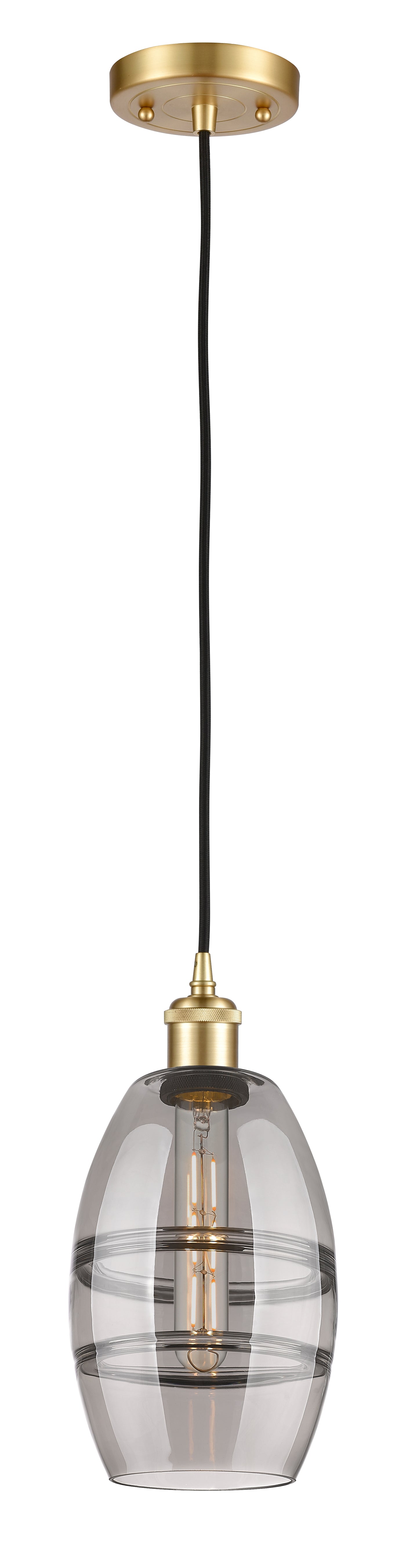 Ballston Mini Pendant Antique Brass Finish
