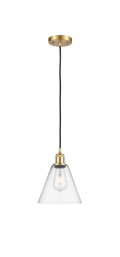 Ballston Mini Pendant Antique Brass Glass