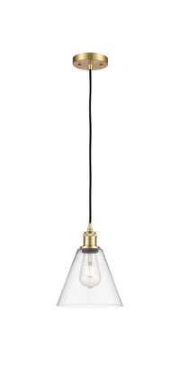 Ballston Mini Pendant 8 Inch Antique Brass