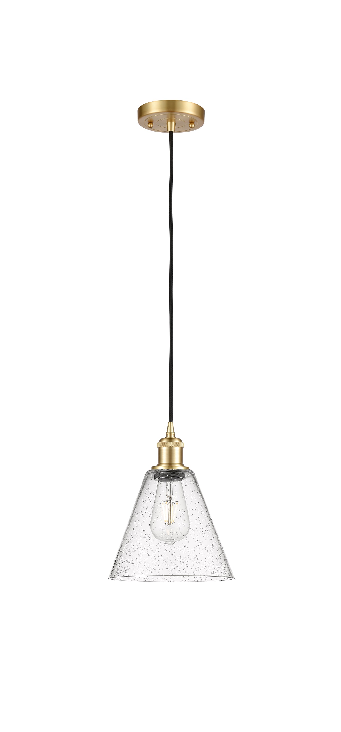 Ballston Mini Pendant Antique Brass Glass