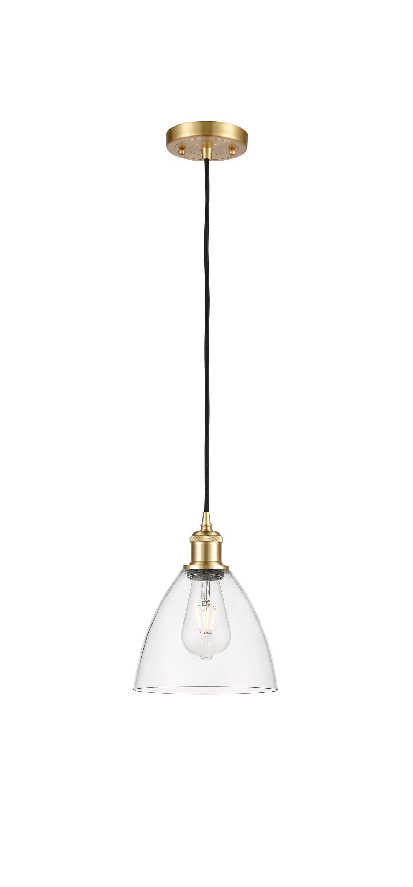 Ballston Mini Pendant Antique Brass Finish