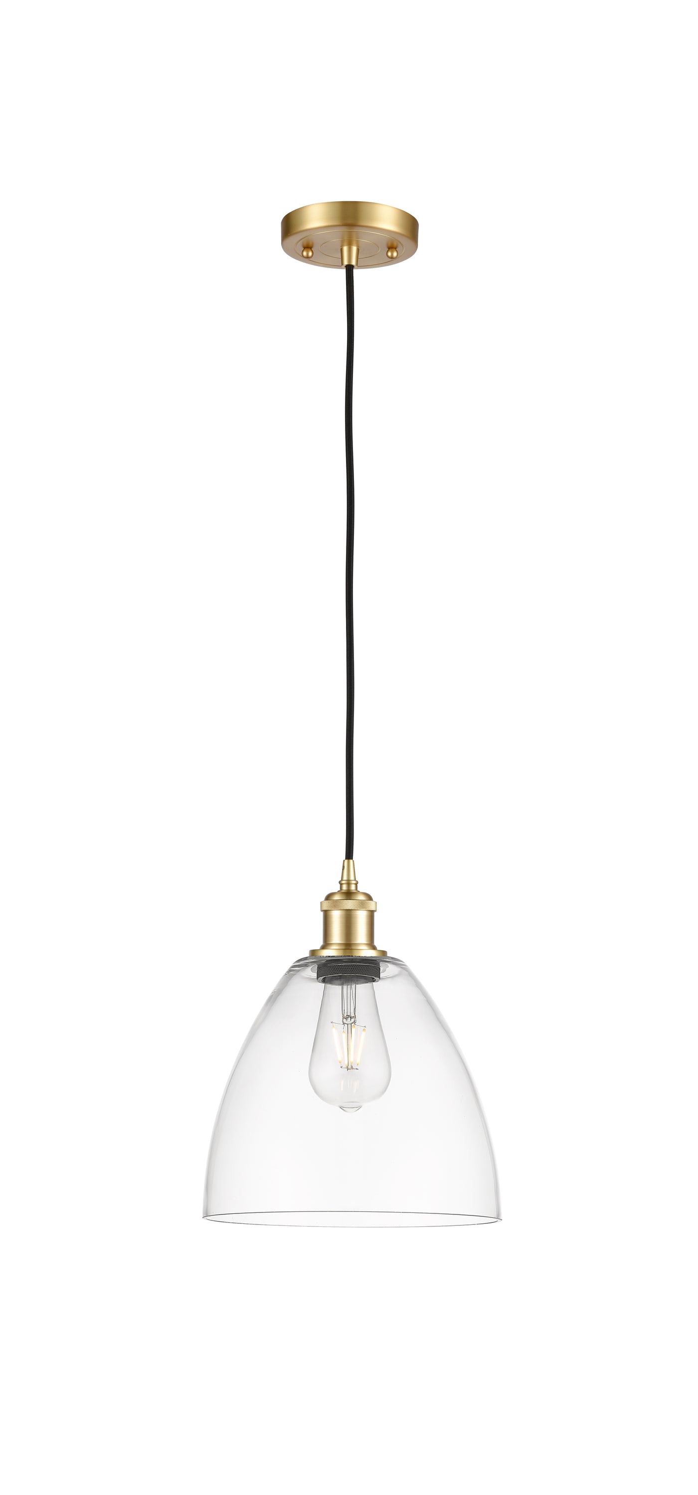 Ballston Mini Pendant Antique Brass Finish