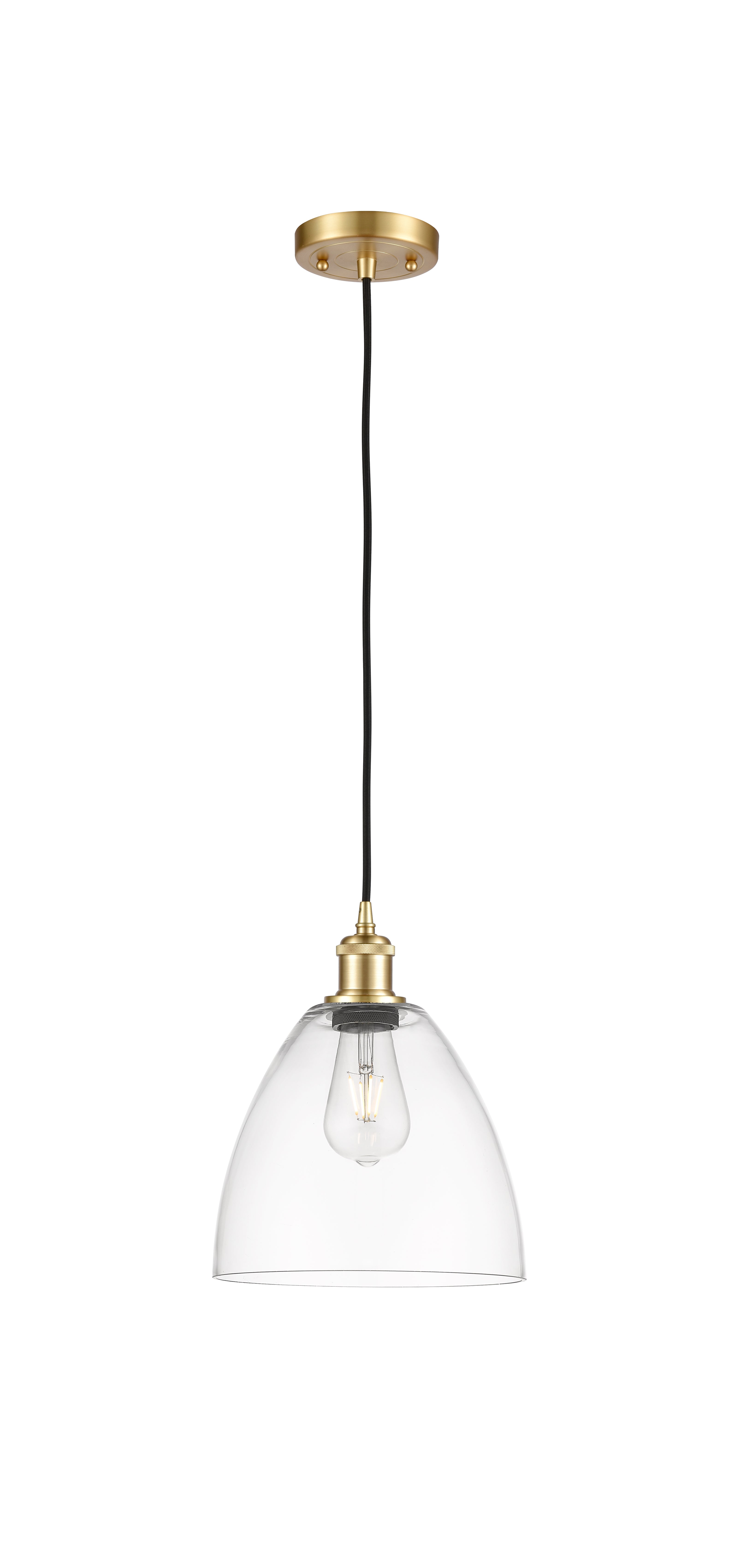 Ballston Mini Pendant Antique Brass Finish