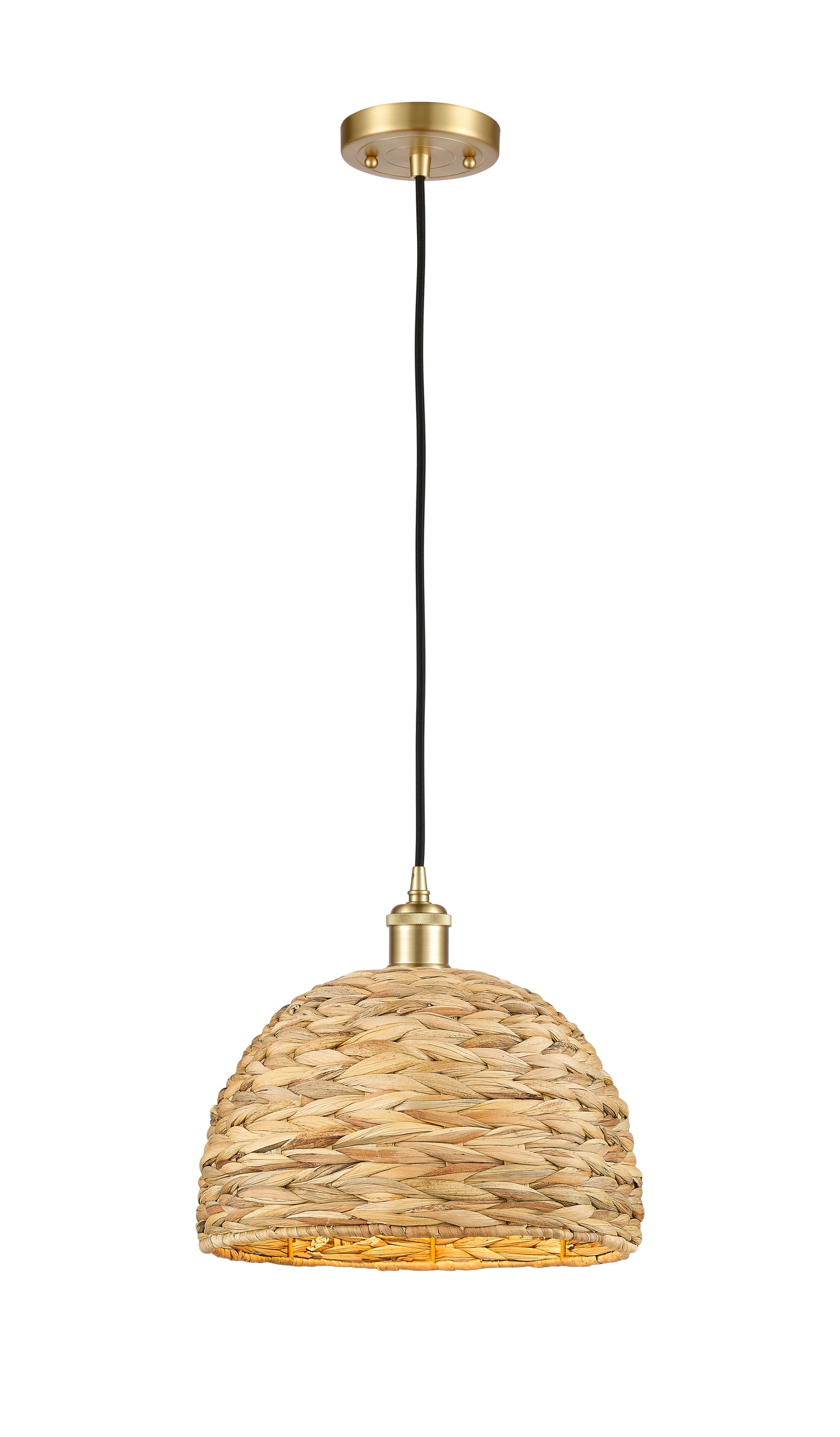 Ballston Mini Pendant Antique Brass 12 Inch