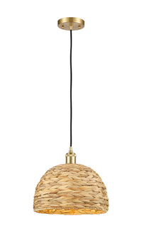 Ballston Mini Pendant Antique Brass 12 Inch