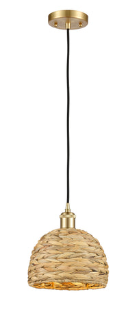 Ballston Mini Pendant Antique Brass Woven