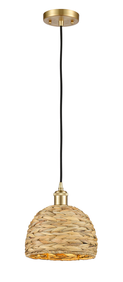 Ballston Mini Pendant Antique Brass Woven