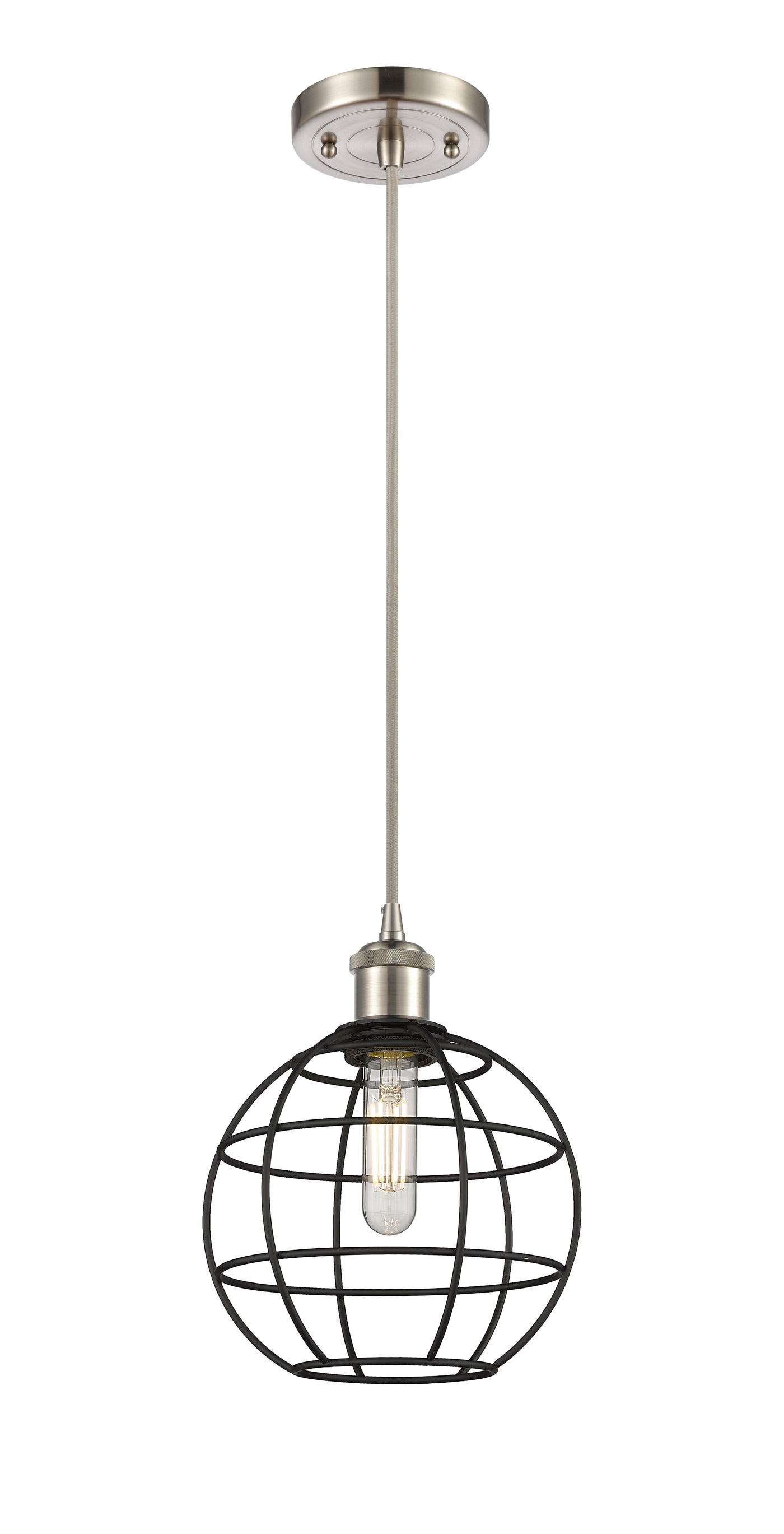 Ballston Mini Pendant Antique Brass Dimmable