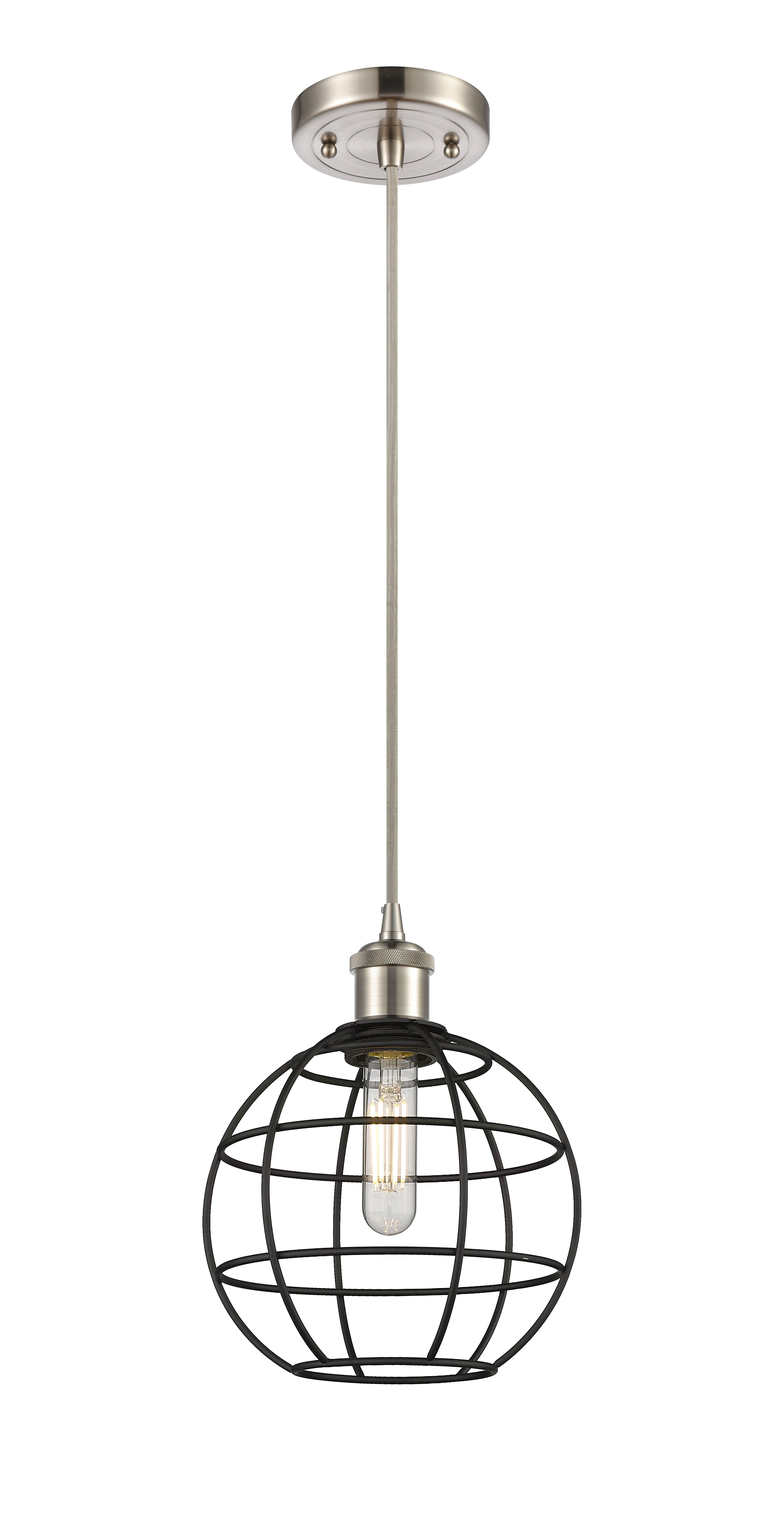 Ballston Mini Pendant Antique Brass Dimmable