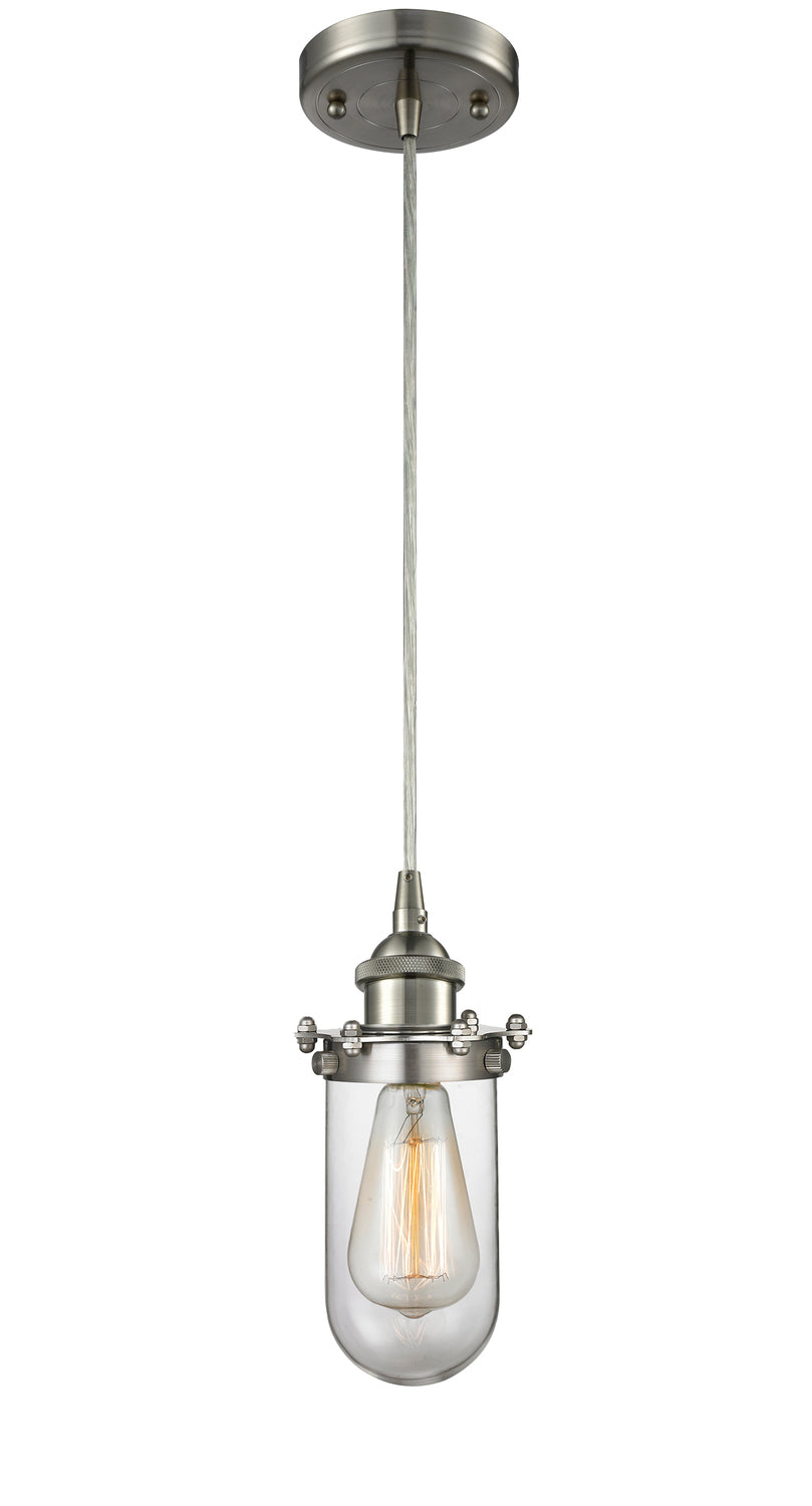 Austere Mini Pendant Black Antique Brass