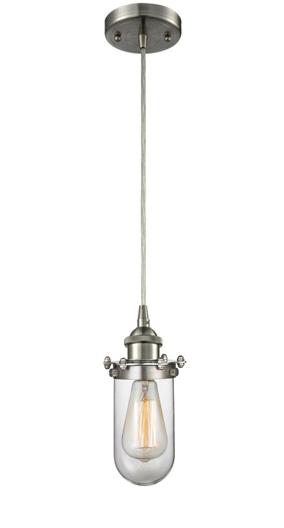 Austere Mini Pendant Black Antique Brass