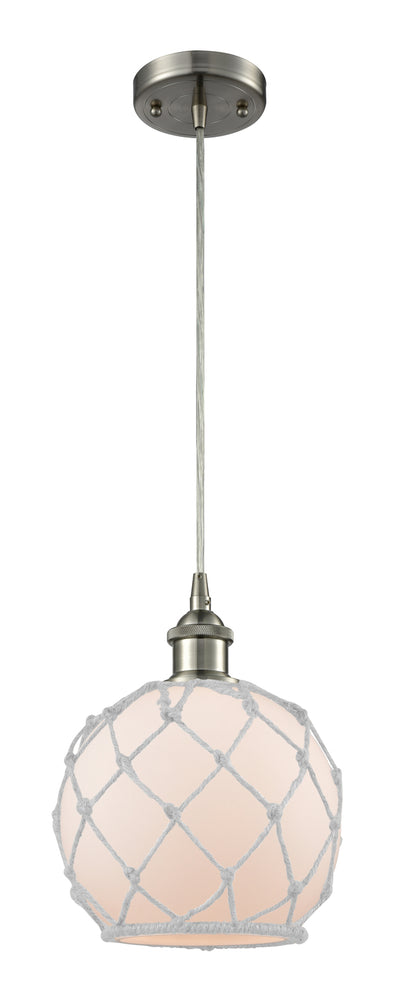 Ballston Mini Pendant Antique Brass 8 Inch
