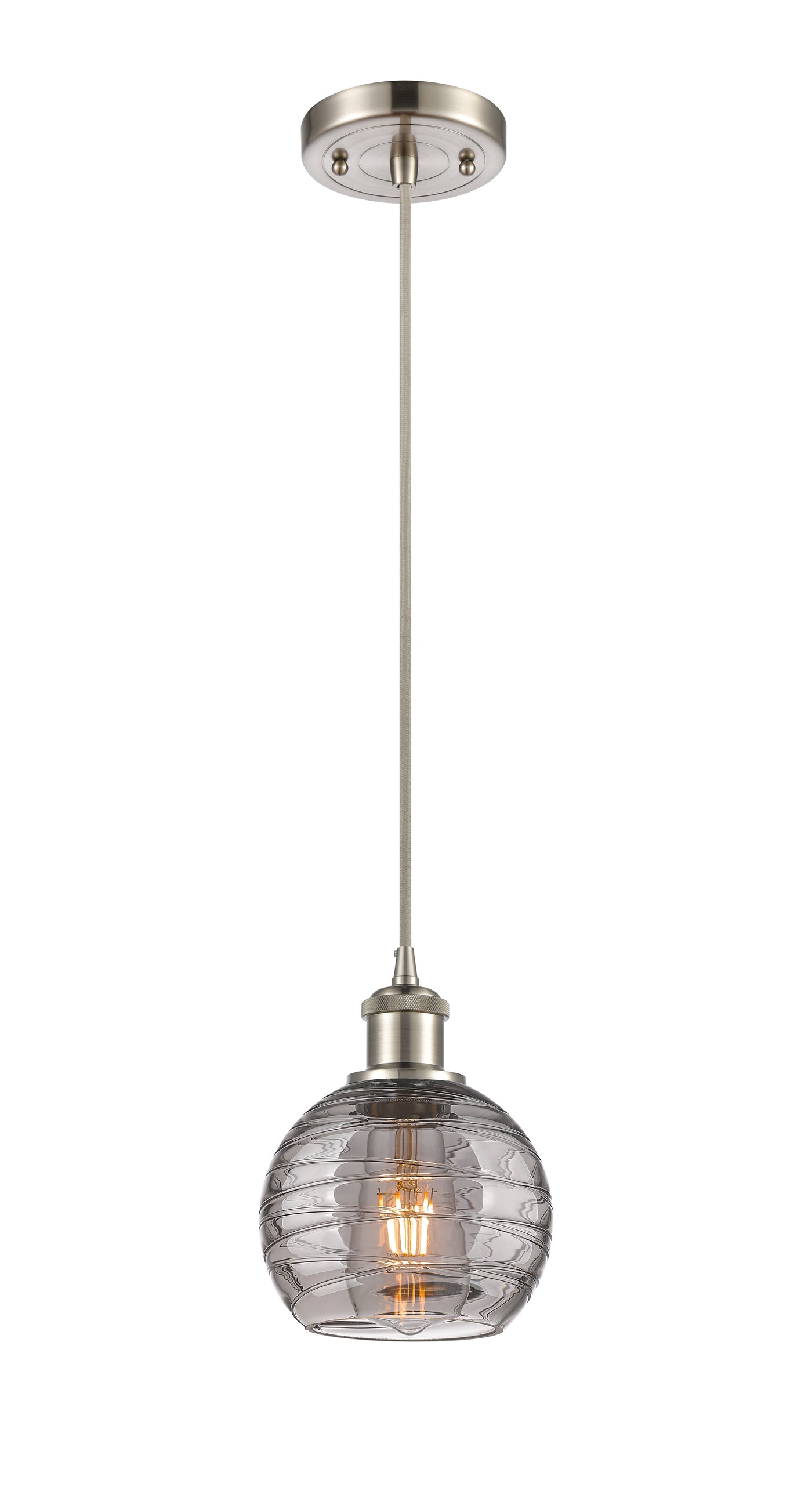 Ballston Mini Pendant Antique Brass Finish