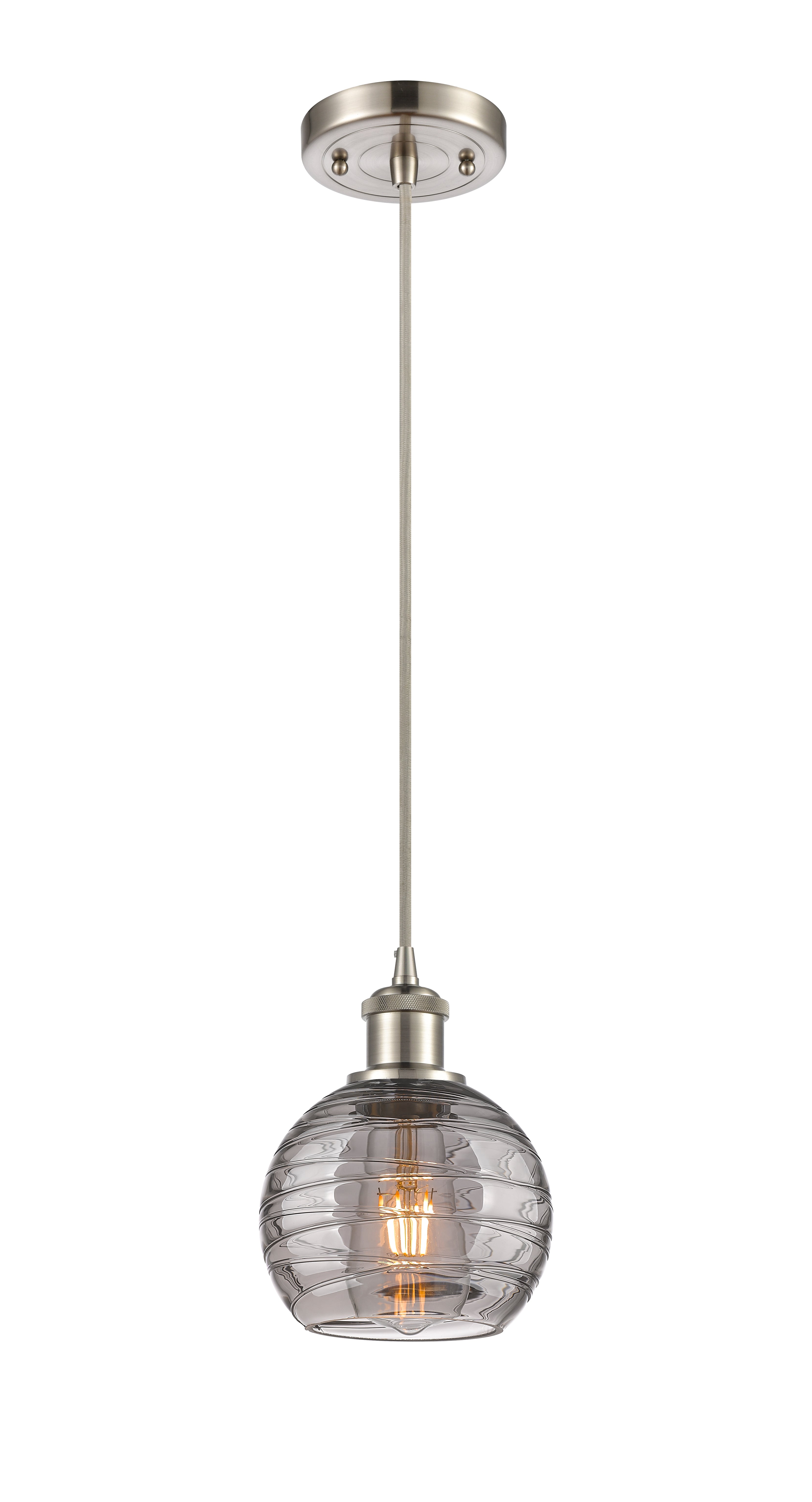 Ballston Mini Pendant Antique Brass Finish