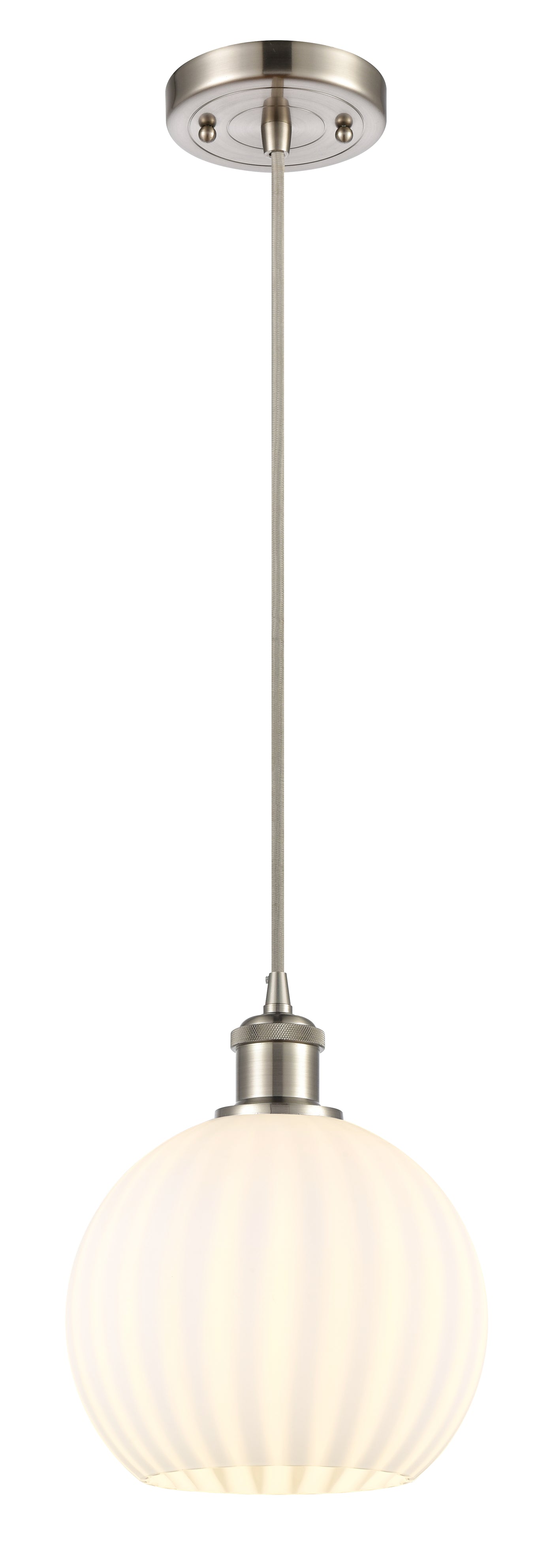 Ballston Mini Pendant Antique Brass 8 Inch