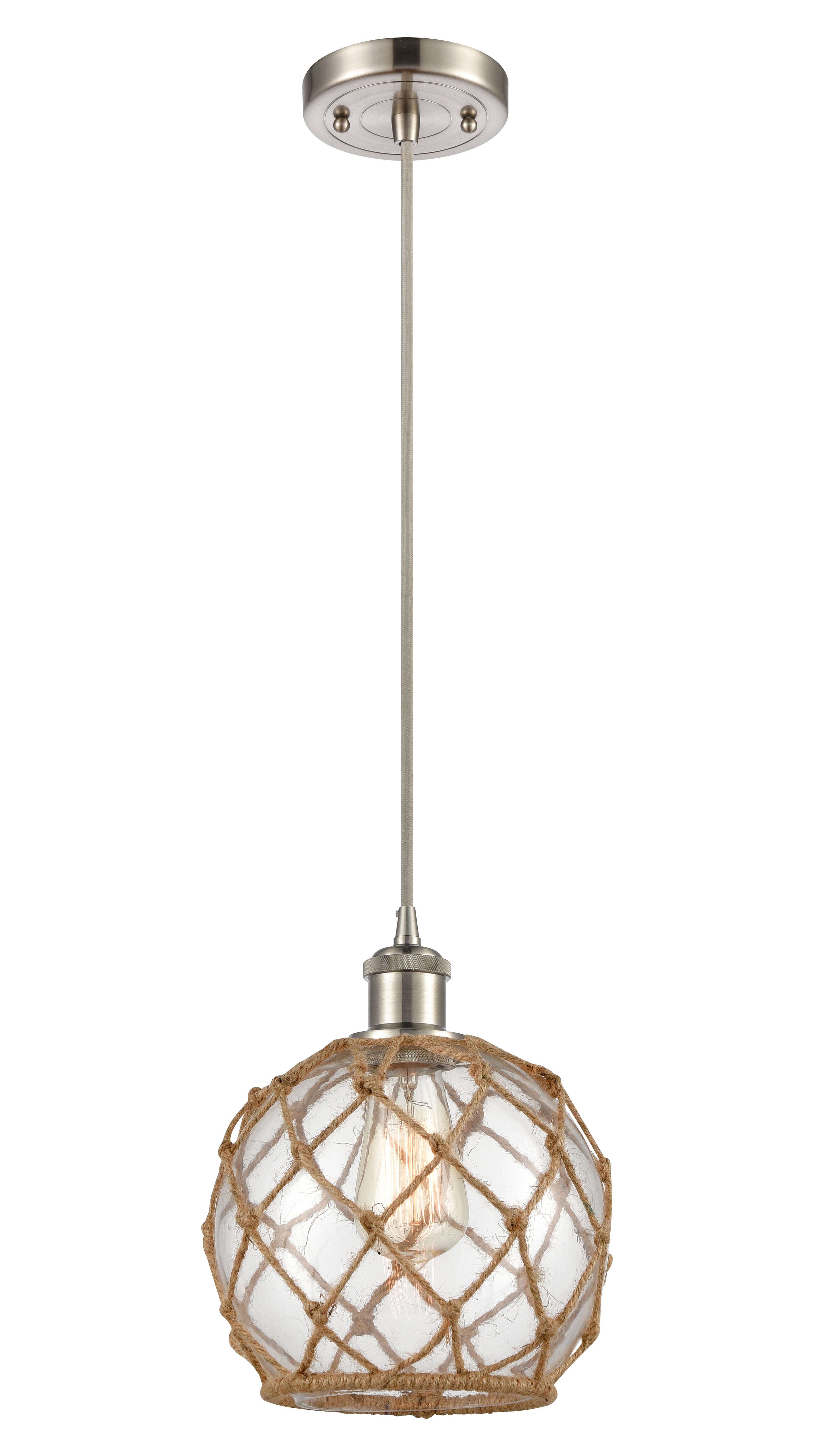 Ballston Mini Pendant Cast Brass 8 Inch