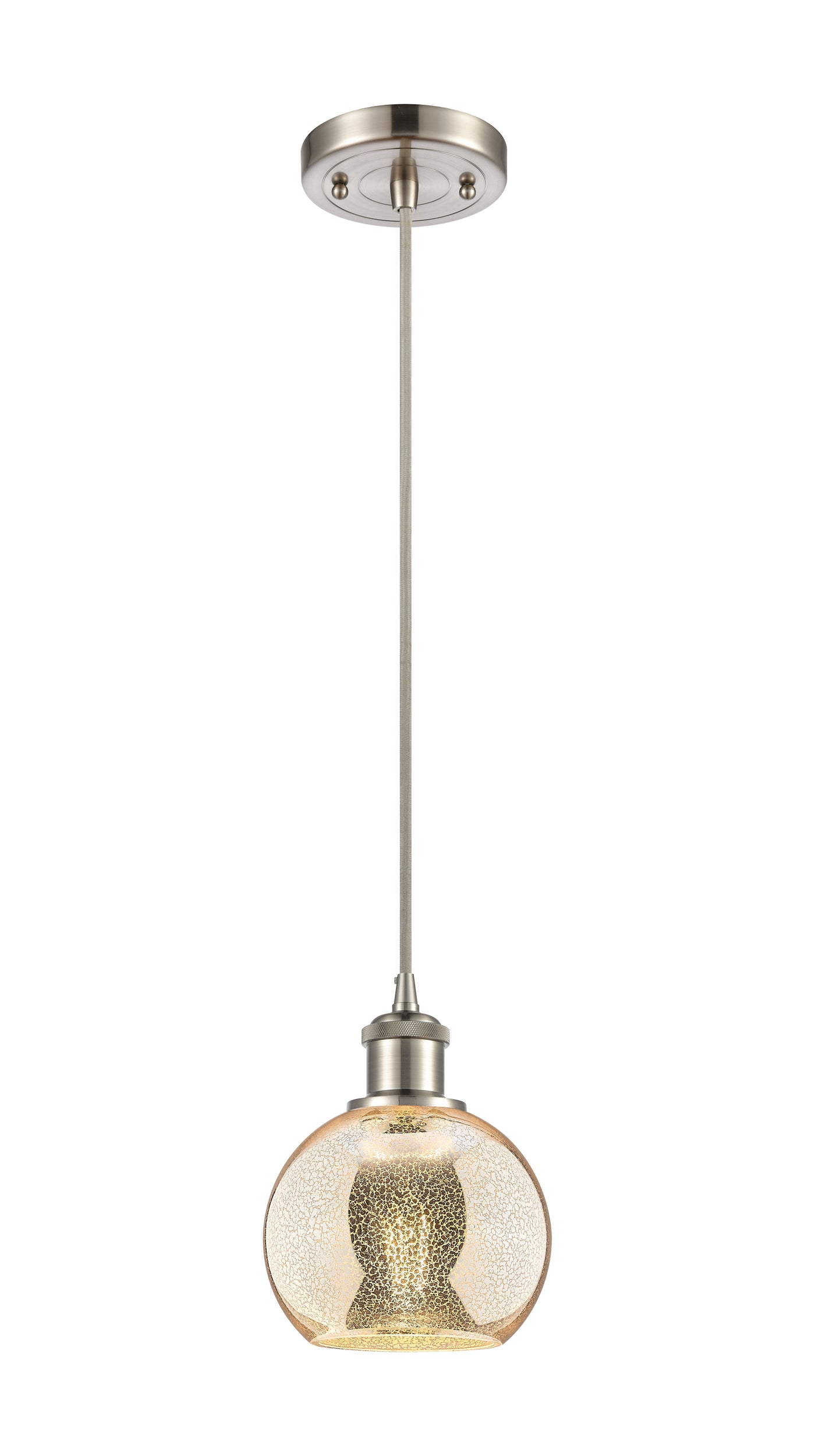 Ballston Mini Pendant Antique Brass Finish