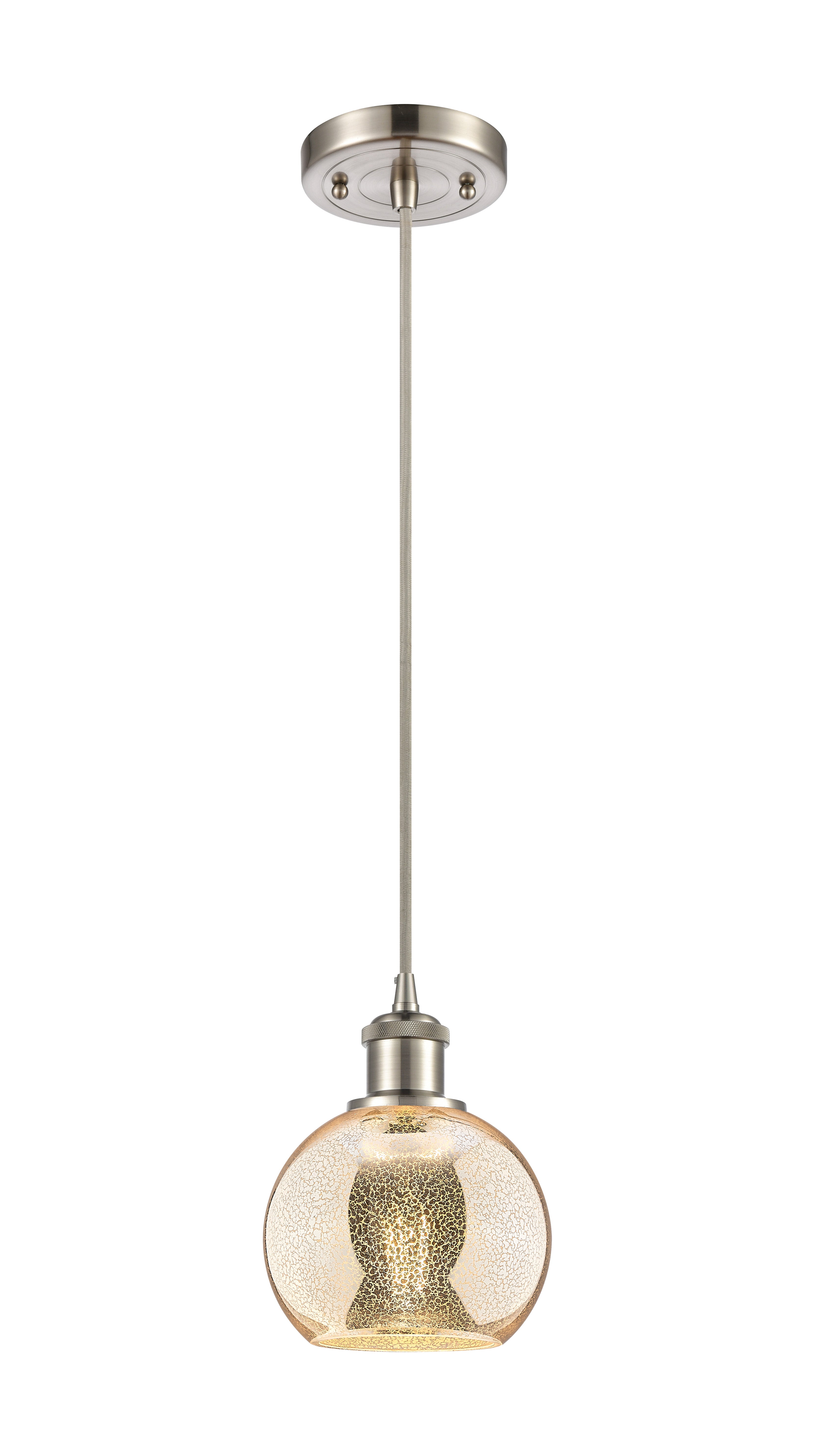 Ballston Mini Pendant Antique Brass Finish