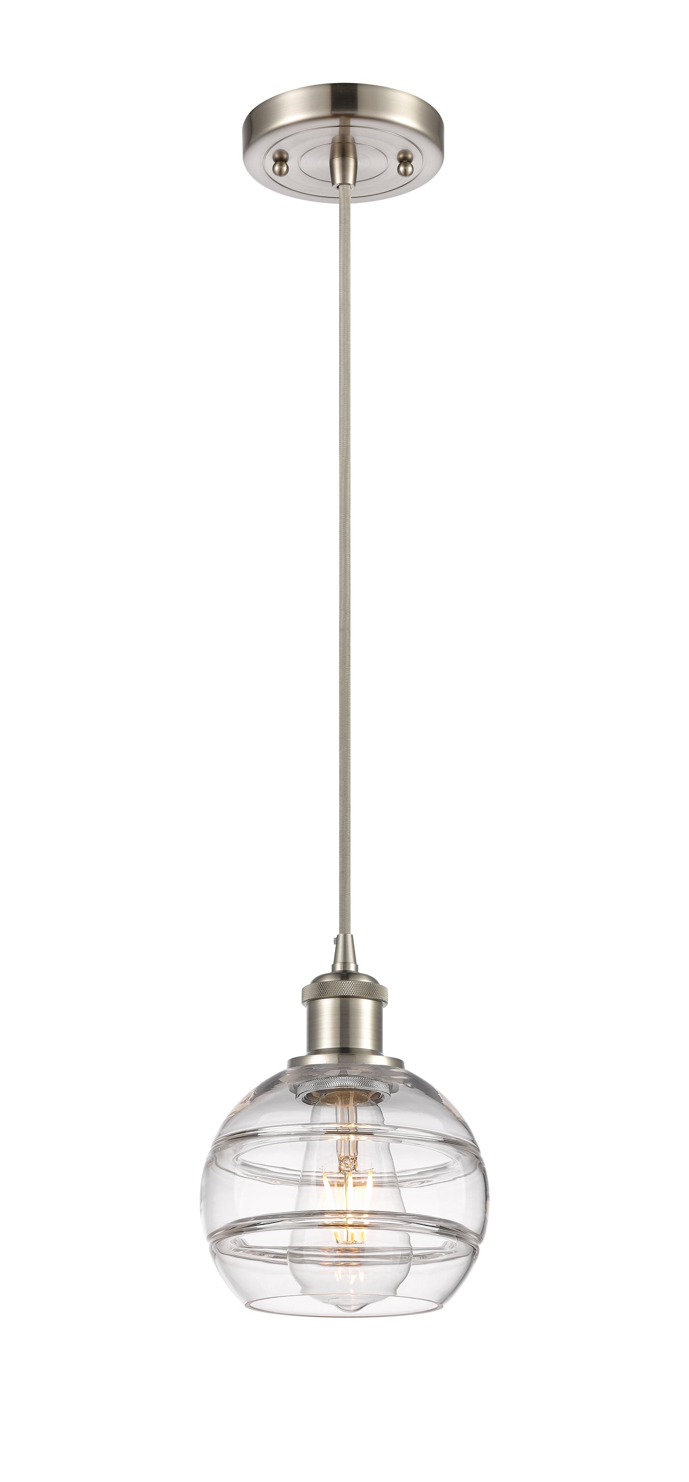 Ballston Mini Pendant Antique Brass Finish