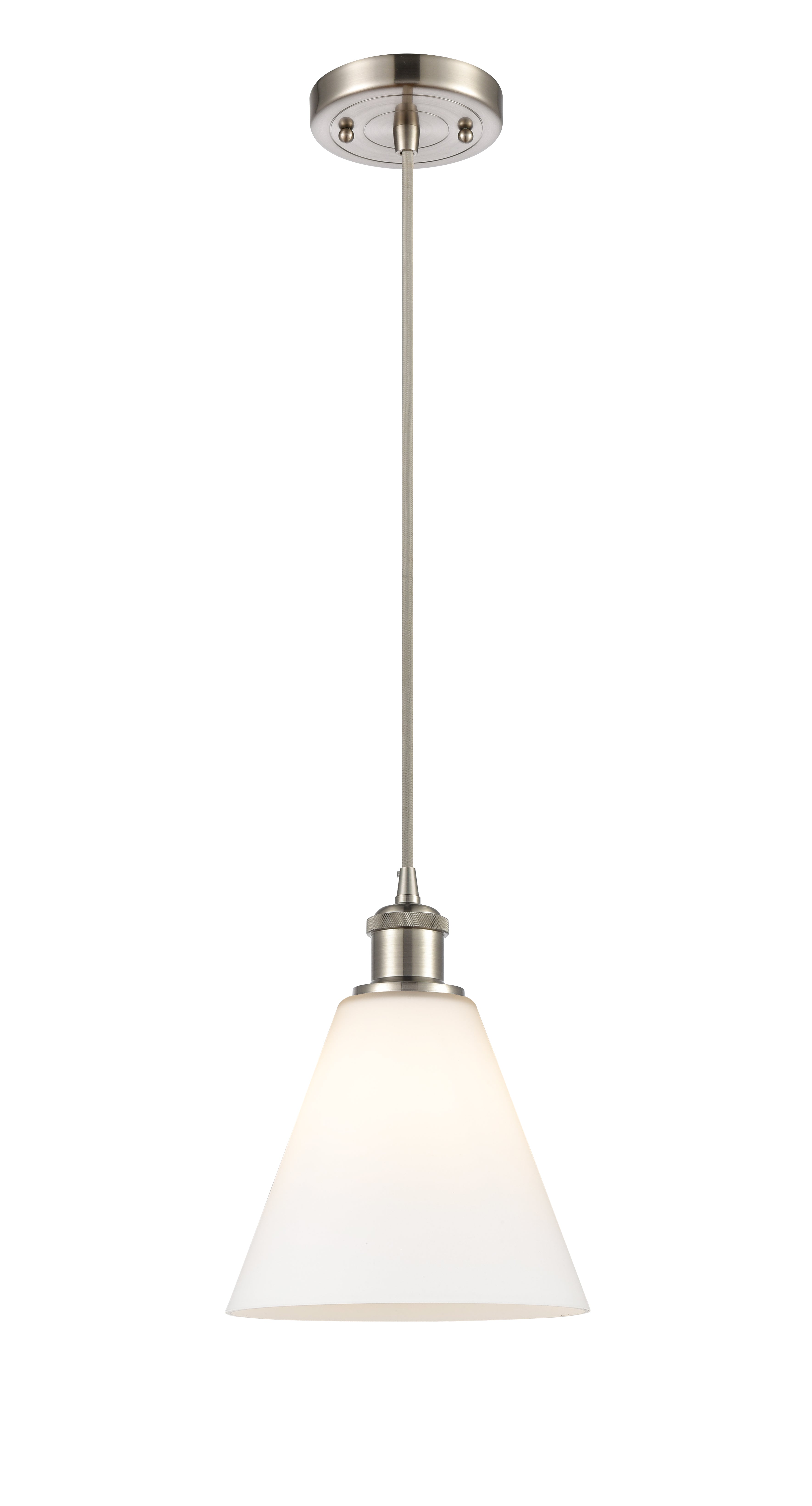 Ballston Mini Pendant 8 Inch Antique Brass