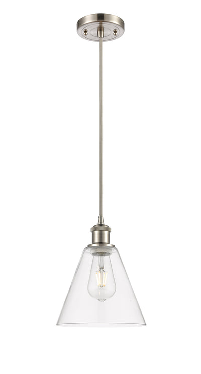 Ballston Mini Pendant 8 Inch Antique Brass