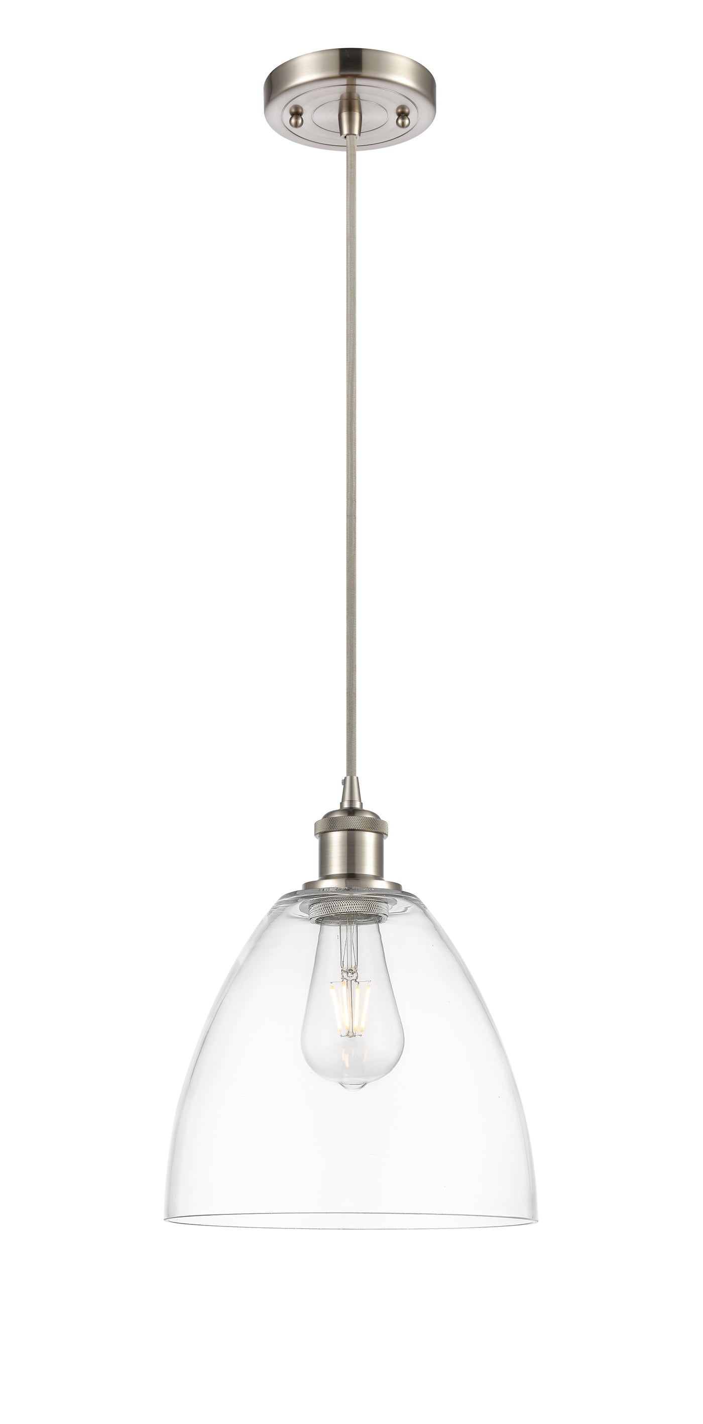Ballston Mini Pendant Antique Brass Finish