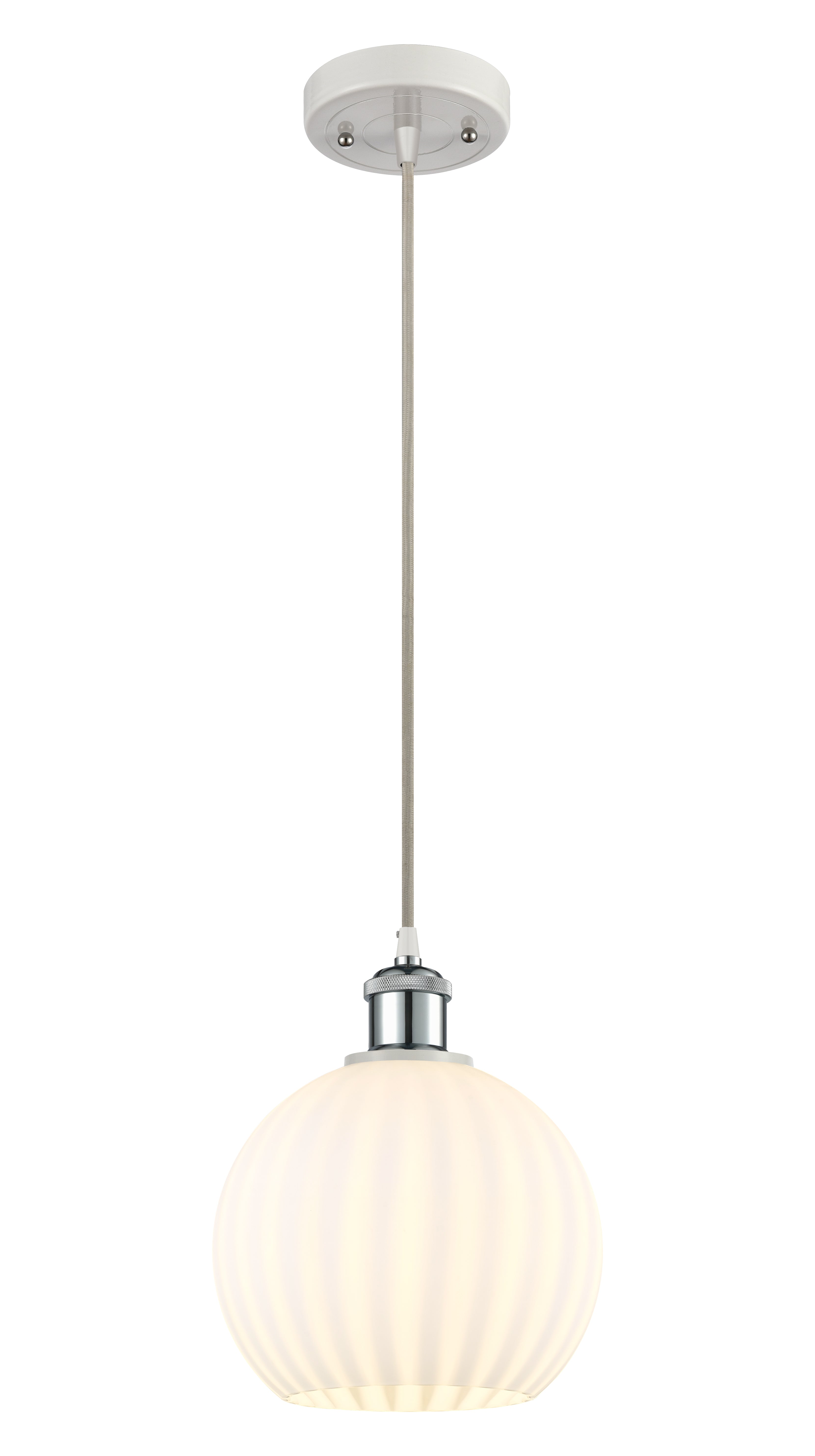 Ballston Mini Pendant Antique Brass 8 Inch