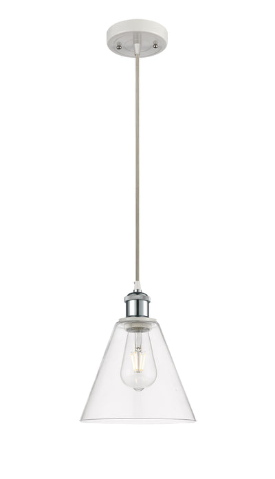 Ballston Mini Pendant 8 Inch Antique Brass