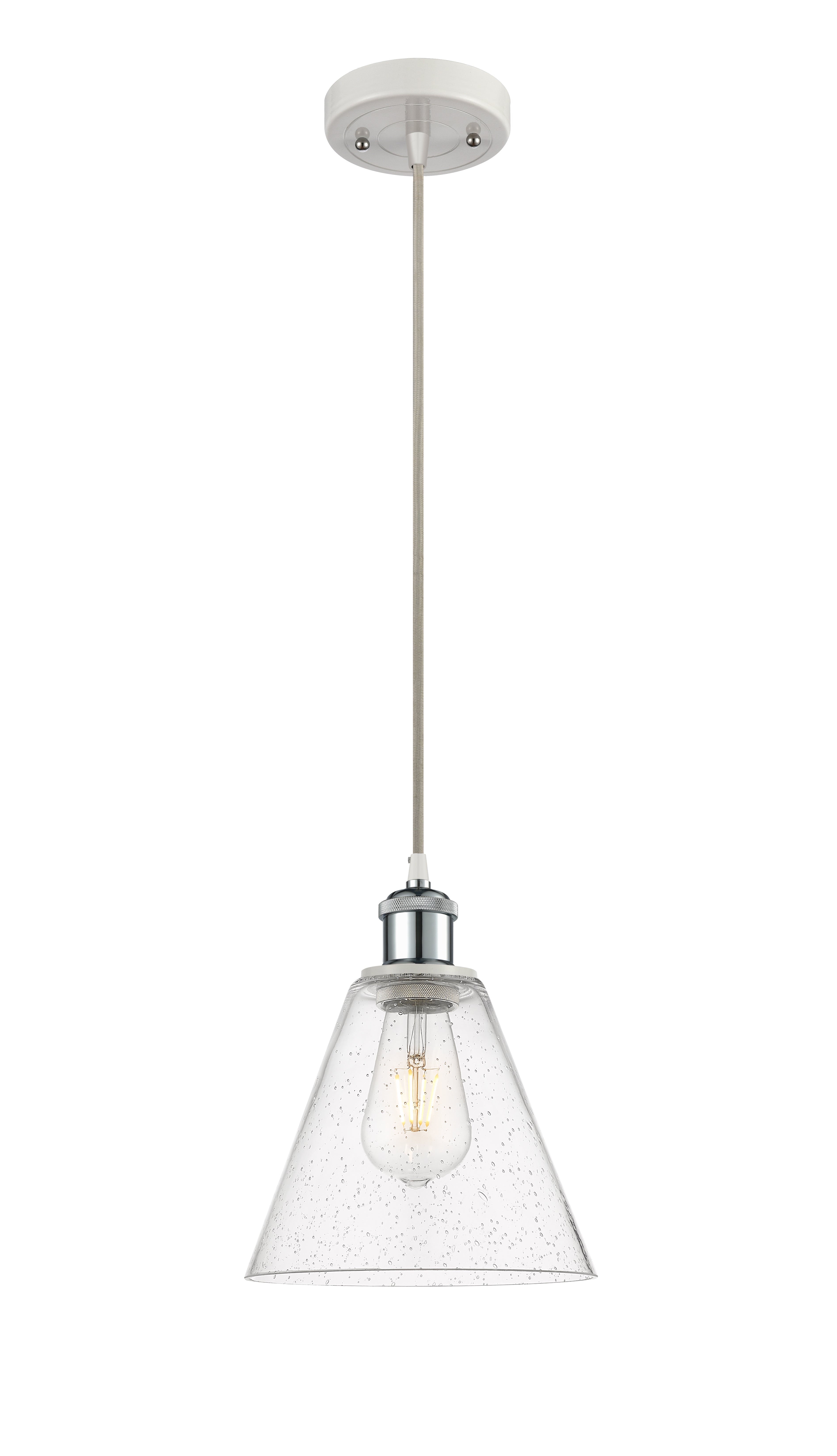 Ballston Mini Pendant 8 Inch Antique Brass