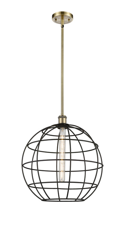 Ballston Mini Pendant Antique Brass Finish