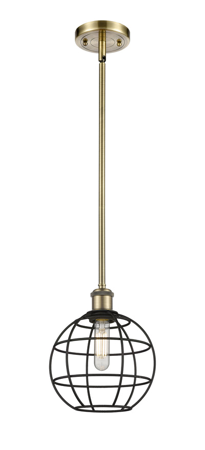 Ballston Mini Pendant Antique Brass 8 Inch