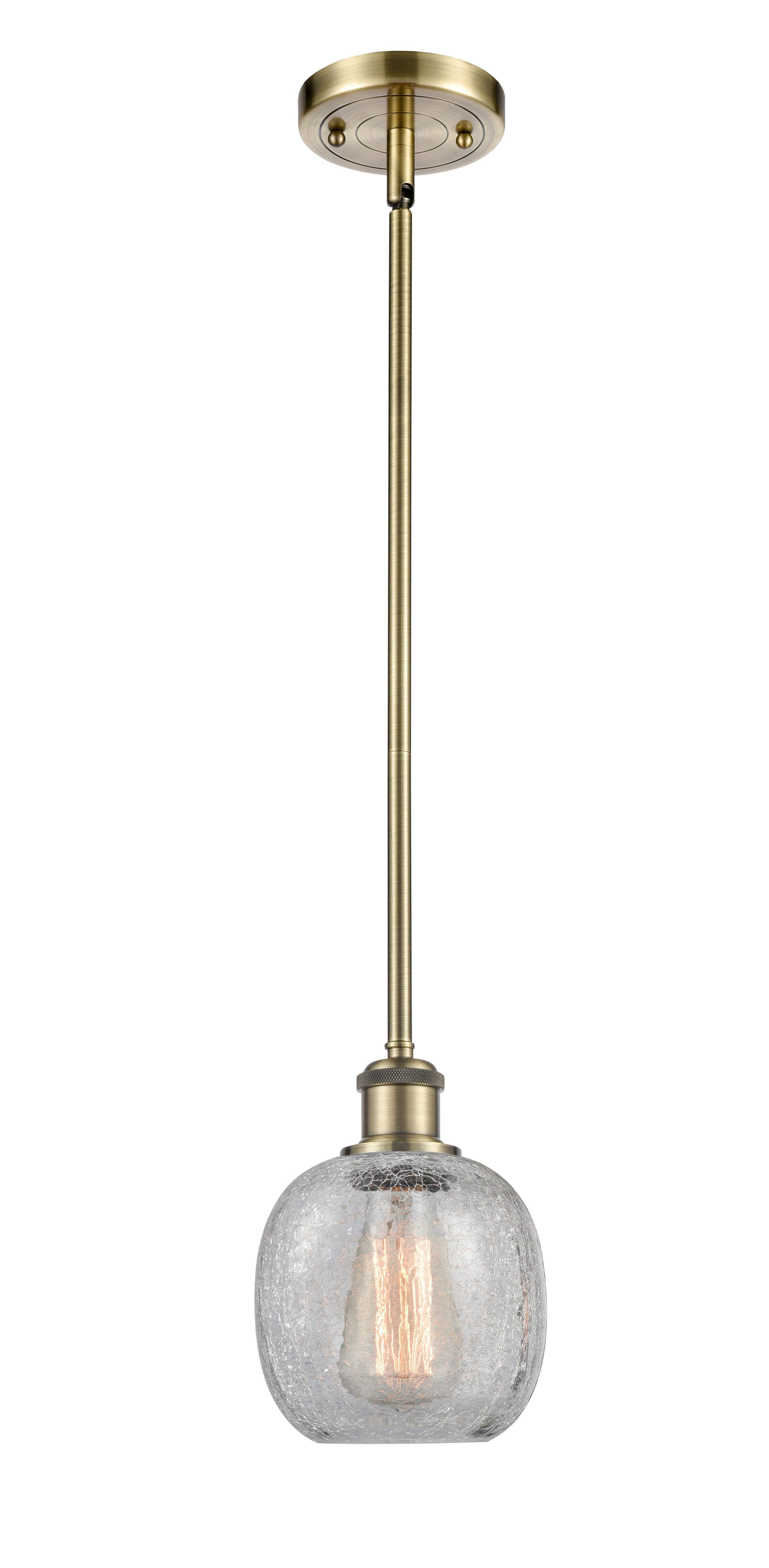 Ballston Mini Pendant Antique Brass Finish