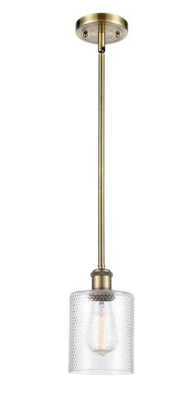 Ballston Mini Pendant 5 Inch Antique Brass
