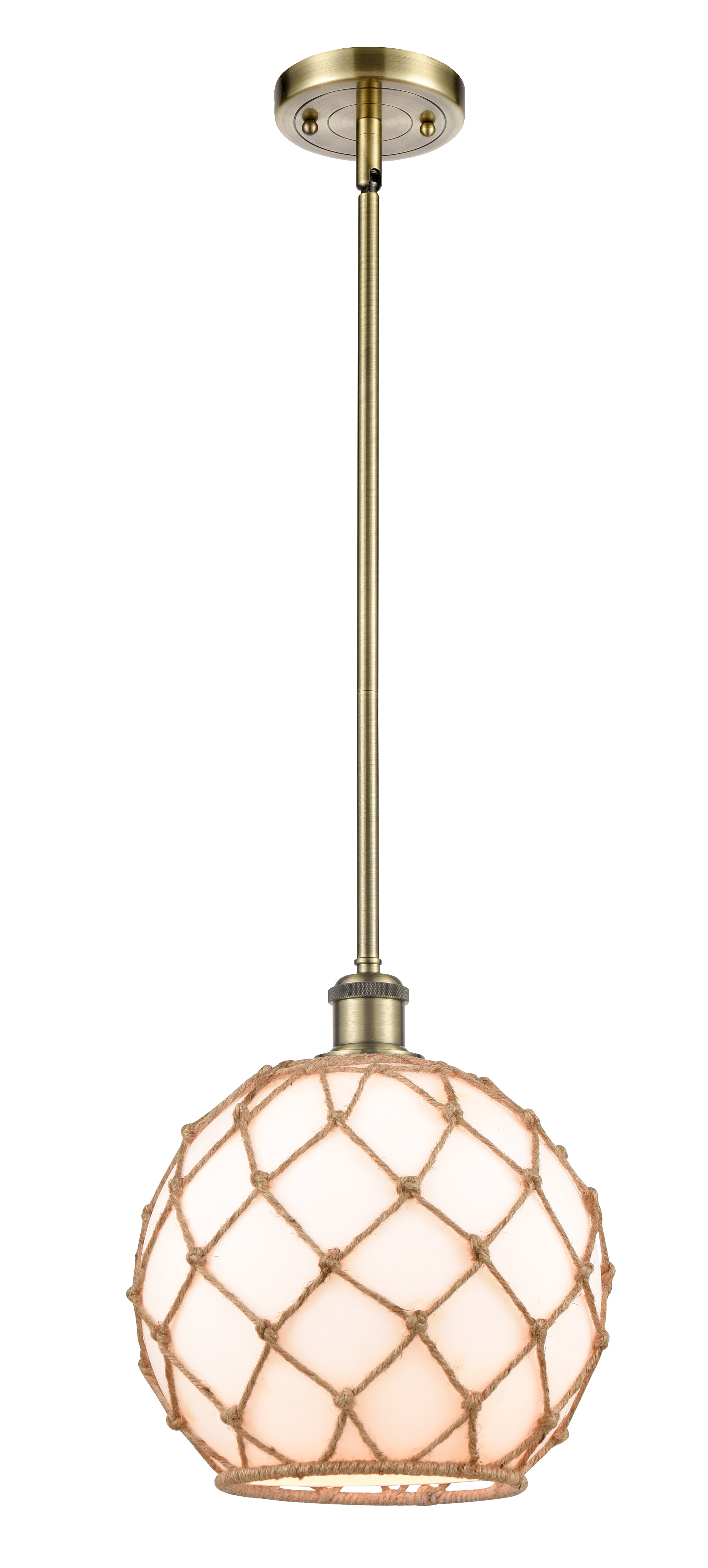 Ballston Mini Pendant Antique Brass Finish