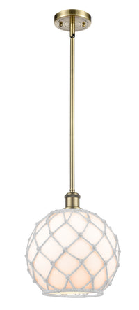 Ballston Mini Pendant Antique Brass Finish
