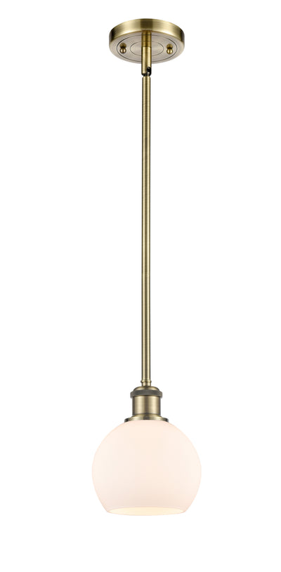 Ballston Mini Pendant Antique Brass Finish