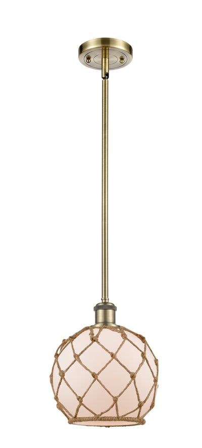 Ballston Mini Pendant Antique Brass Finish